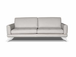 Amazon Brand - Alkove Modena Hand-Crafted Leather Sofa, 3 Seater Plus, 100 x 217 x 82cm, Mineral
