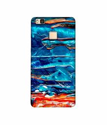 Amazon Brand - Solimo Designer Blue Oil Color 3D Printed Hard Back Case Mobile Cover for Huawei P9 lite