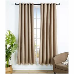 AmazonBasics Room-Darkening Blackout Curtain Set with Grommets