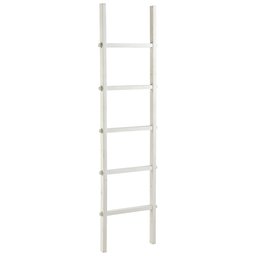 Amazon Brand – Stone & Beam Distressed Decorative Wooden Blanket Ladder, 70.87"H, White