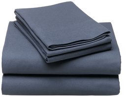 Pinzon 190-Gram Velvet Flannel California King Sheet Set, Nightshadow Blue