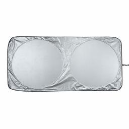 AmazonBasics UV Reflecting Foldable Front Windshield Sun Shade 59'' x 27' Silver 393478922
