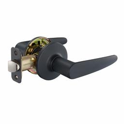 AmazonBasics Cambridge Door Lever - Passage - Matte Black