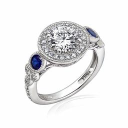 [Find] Amazon Collection Platinum Plated suta-ringusiruba-kuriakyu-bikkuzirukonia and creative, personalized safaiaharo-ringu, Size 14