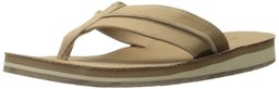 206 Collective Men's Elliott Flip Flop, Tan Nubuck Leather, 9 D US