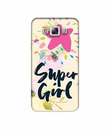 Amazon Brand - Solimo Designer Super Girl 3D Printed Hard Back Case Mobile Cover for Samsung Galaxy E7