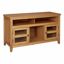 Amazon Brand – Ravenna Home Classic Solid Wood Media Center, 47.87"W, Rustic Honey Pine