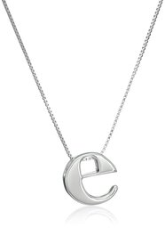 [Collection] Amazon Collection Sterling Silver Slide Initia Lene Pendant Necklace, 18 Inch