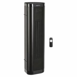 AmazonBasics 22" 1500W Portable Ceramic Tower Space Heater with Remote, 2 Heat Settings (Renewed)