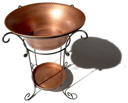 Strathwood Party Bucket with Brushed Copper Finish in Iron Stand