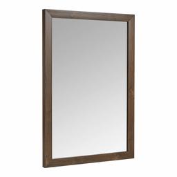 Amazon Basics Rectangular Wall Mirror - 20" x 28", Standard Trim, Walnut